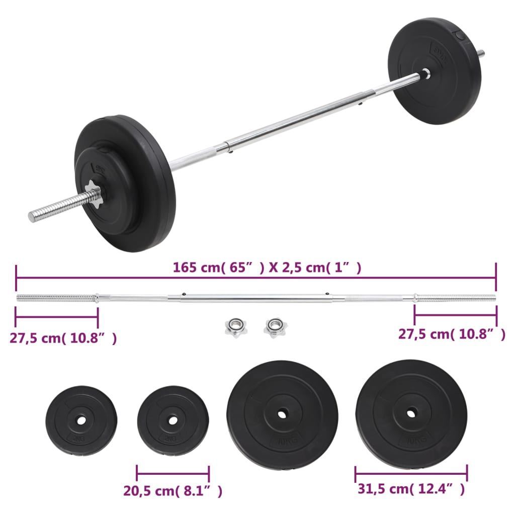 Barbell with Plates Set 30 kg