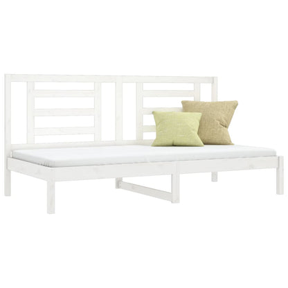 Day Bed White 90x200 cm Solid Wood Pine