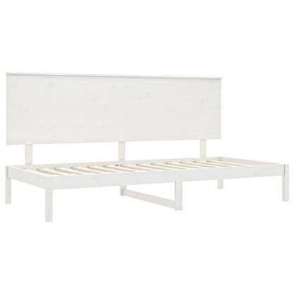 Day Bed White 90x200 cm Solid Wood Pine