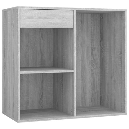 Dressing Table Set with LED Grey Sonoma Engineered Wood