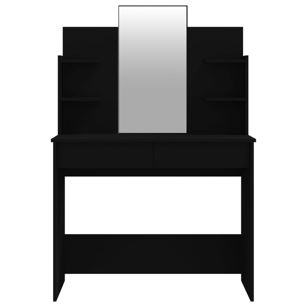 Dressing Table Set Black 96x40x142 cm