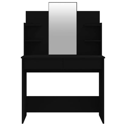 Dressing Table Set Black 96x40x142 cm