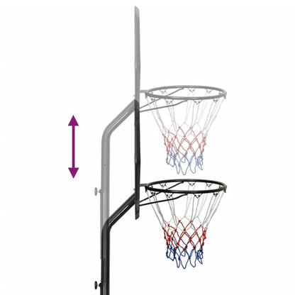 Basketball Stand Black 282-352 cm Polyethene