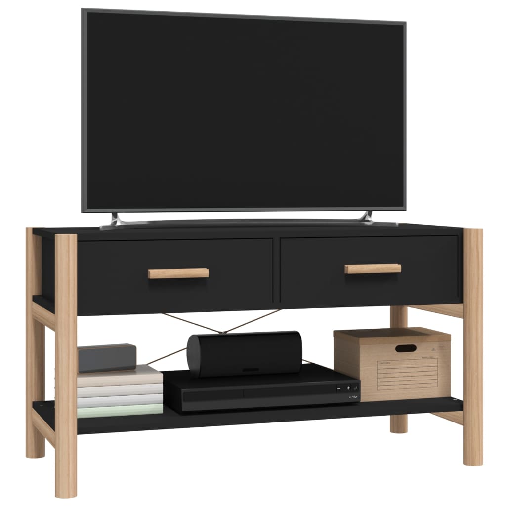 TV Cabinet Black 82x38x45 cm Engineered Wood