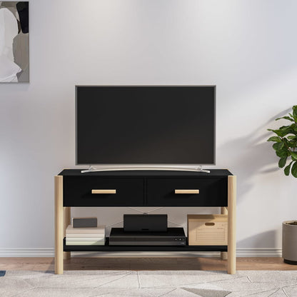 TV Cabinet Black 82x38x45 cm Engineered Wood