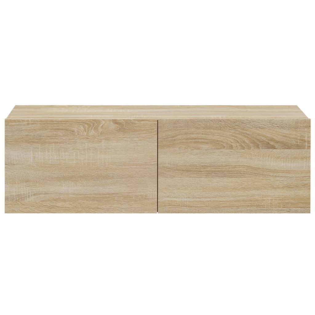 Wall TV Cabinets 4 pcs Sonoma Oak 100x30x30 cm