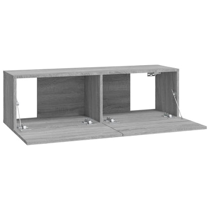 Wall TV Cabinets 4 pcs Grey Sonoma 100x30x30 cm