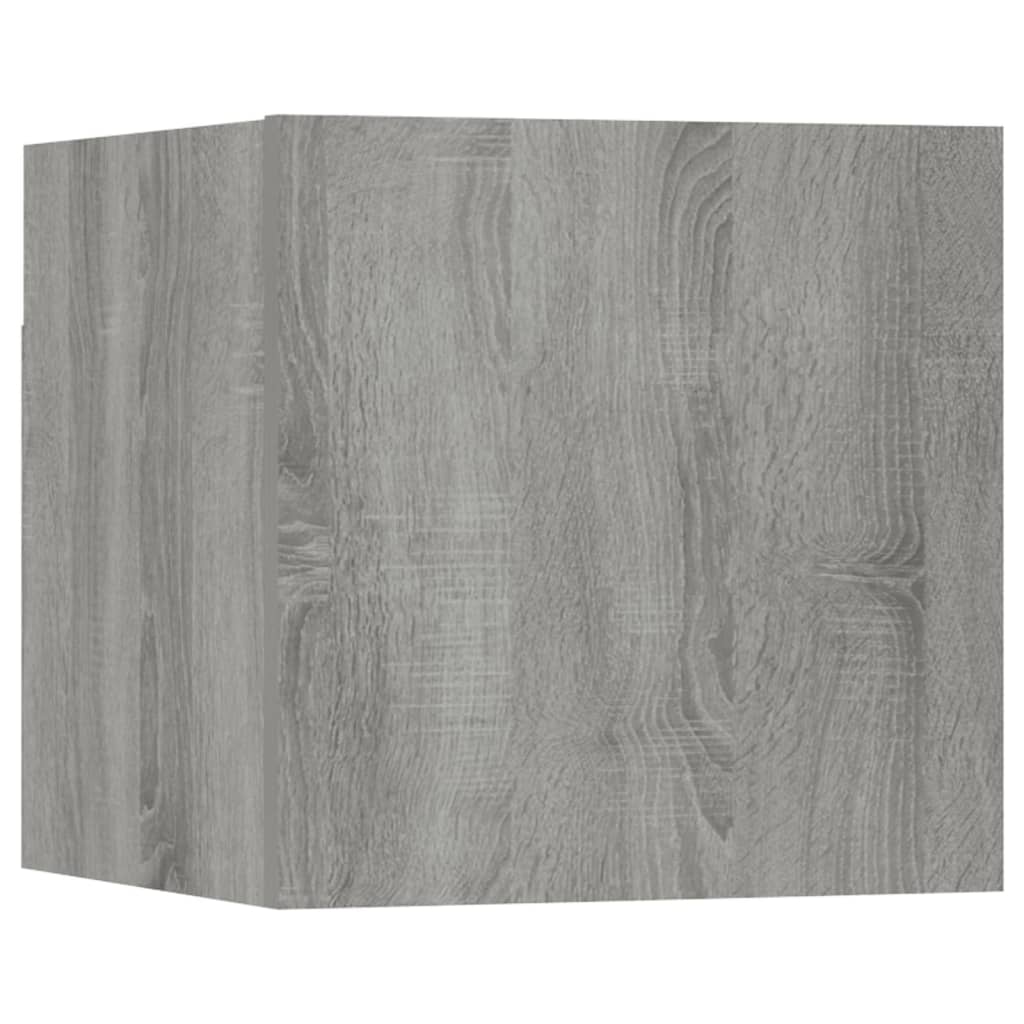 8 Piece TV Cabinet Set Grey Sonoma Engineered Wood