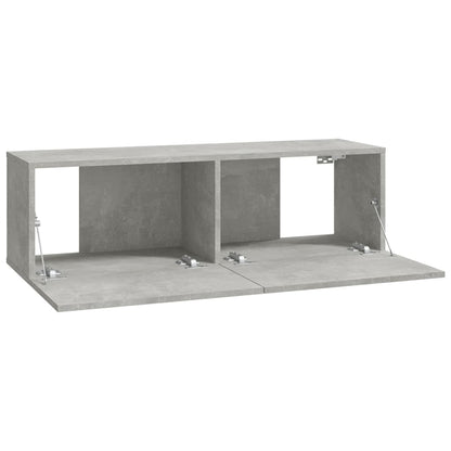 6 Piece TV Cabinet Set Concrete Grey Engineered Wood