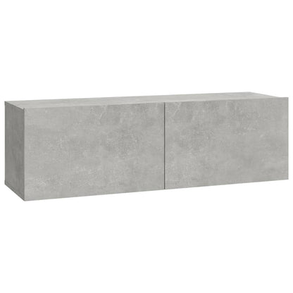 8 Piece TV Cabinet Set Concrete Grey Engineered Wood