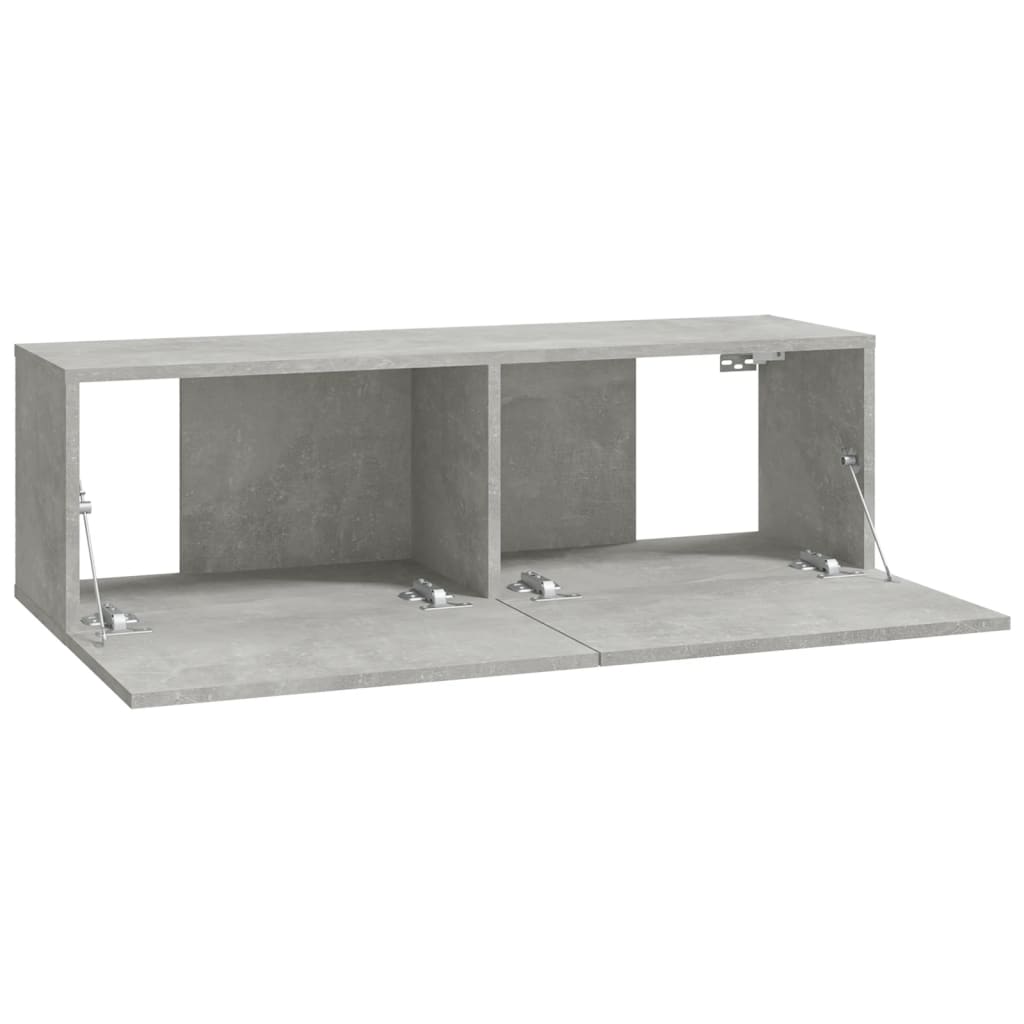 8 Piece TV Cabinet Set Concrete Grey Engineered Wood