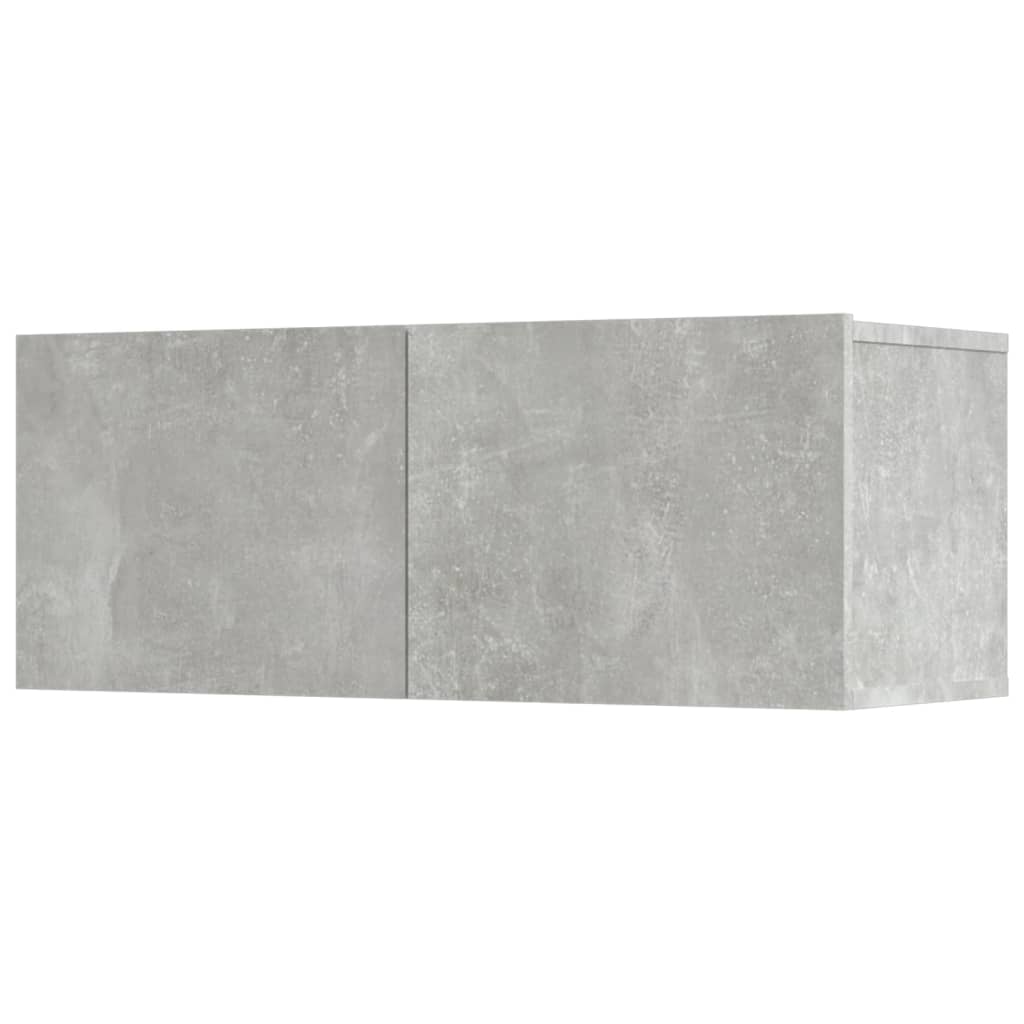 5 Piece TV Cabinet Set Concrete Grey Engineered Wood