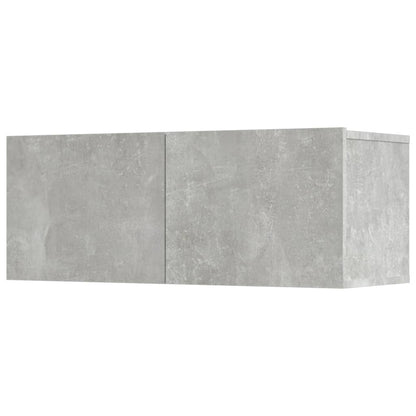 5 Piece TV Cabinet Set Concrete Grey Engineered Wood