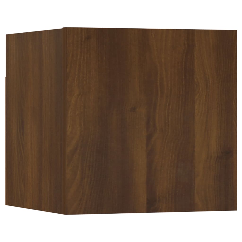 Wall-mounted TV Cabinet Brown Oak Engineered Wood