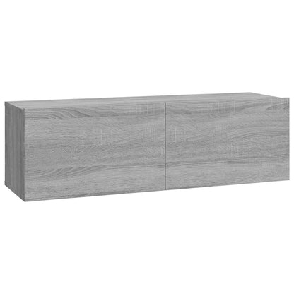 4 Piece TV Cabinet Set Grey Sonoma Engineered Wood