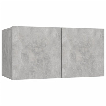 6 Piece TV Cabinet Set Concrete Grey Engineered Wood