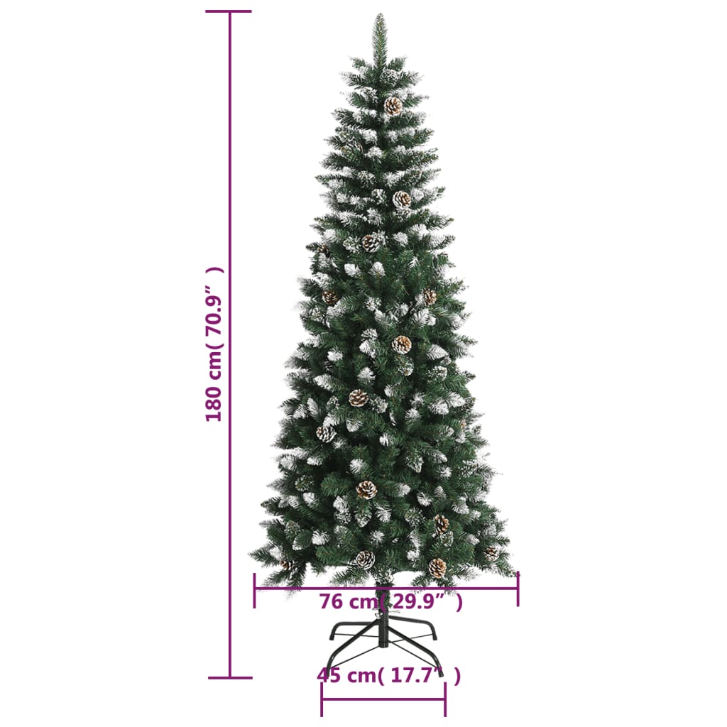 Artificial Christmas Tree with Stand Green 180 cm PVC