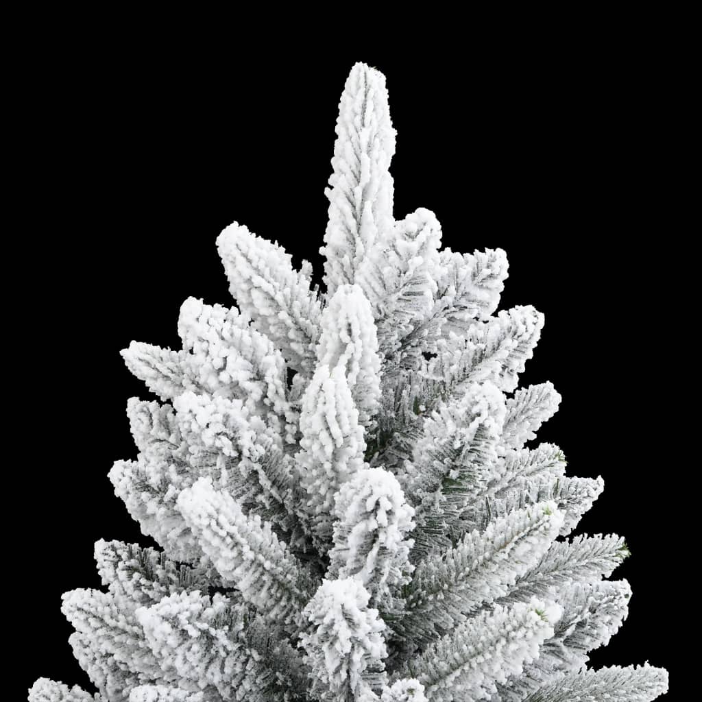 Artificial Christmas Tree with Flocked Snow 210 cm PVC&PE