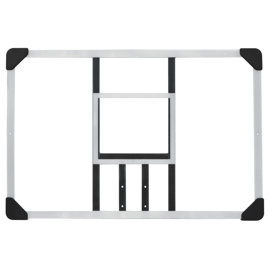 Basketball Backboard Transparent 90x60x2.5 cm Polycarbonate