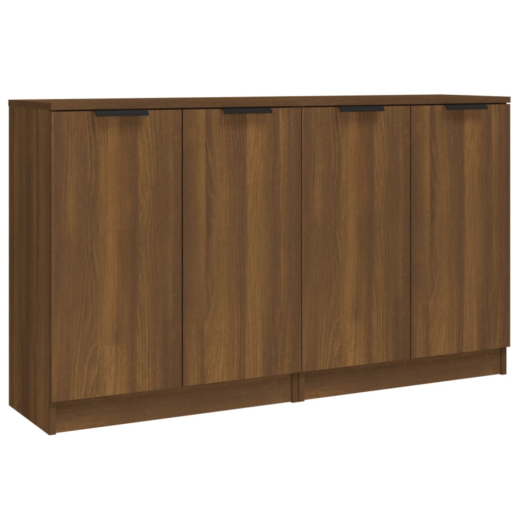 Sideboards 2 pcs Brown Oak 60x30x70 cm Engineered Wood