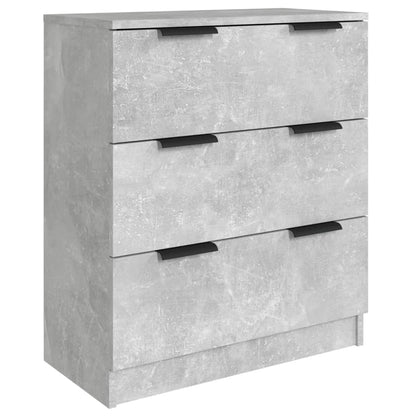 3 Piece Sideboards Concrete Grey Engineered Wood