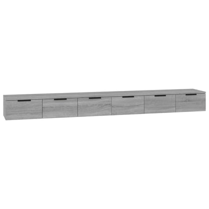 Wall Cabinets 2 pcs Grey Sonoma 102x30x20 cm Engineered Wood