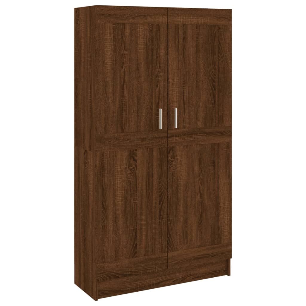 Book Cabinet Brown Oak 82.5x30.5x150 cm Engineered Wood