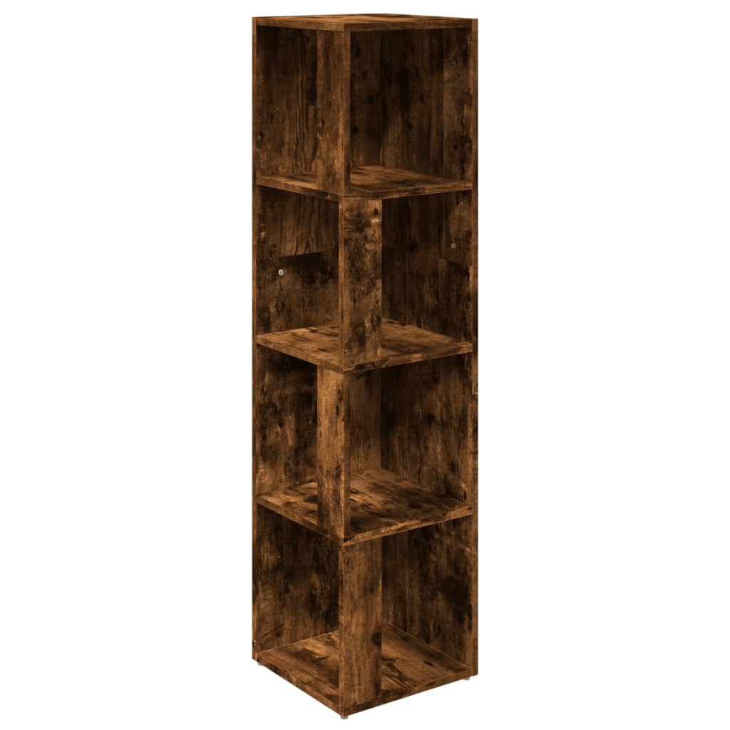 Corner Cabinet Smoked Oak 33x33x132 cm Engineered Wood