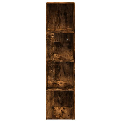 Corner Cabinet Smoked Oak 33x33x132 cm Engineered Wood