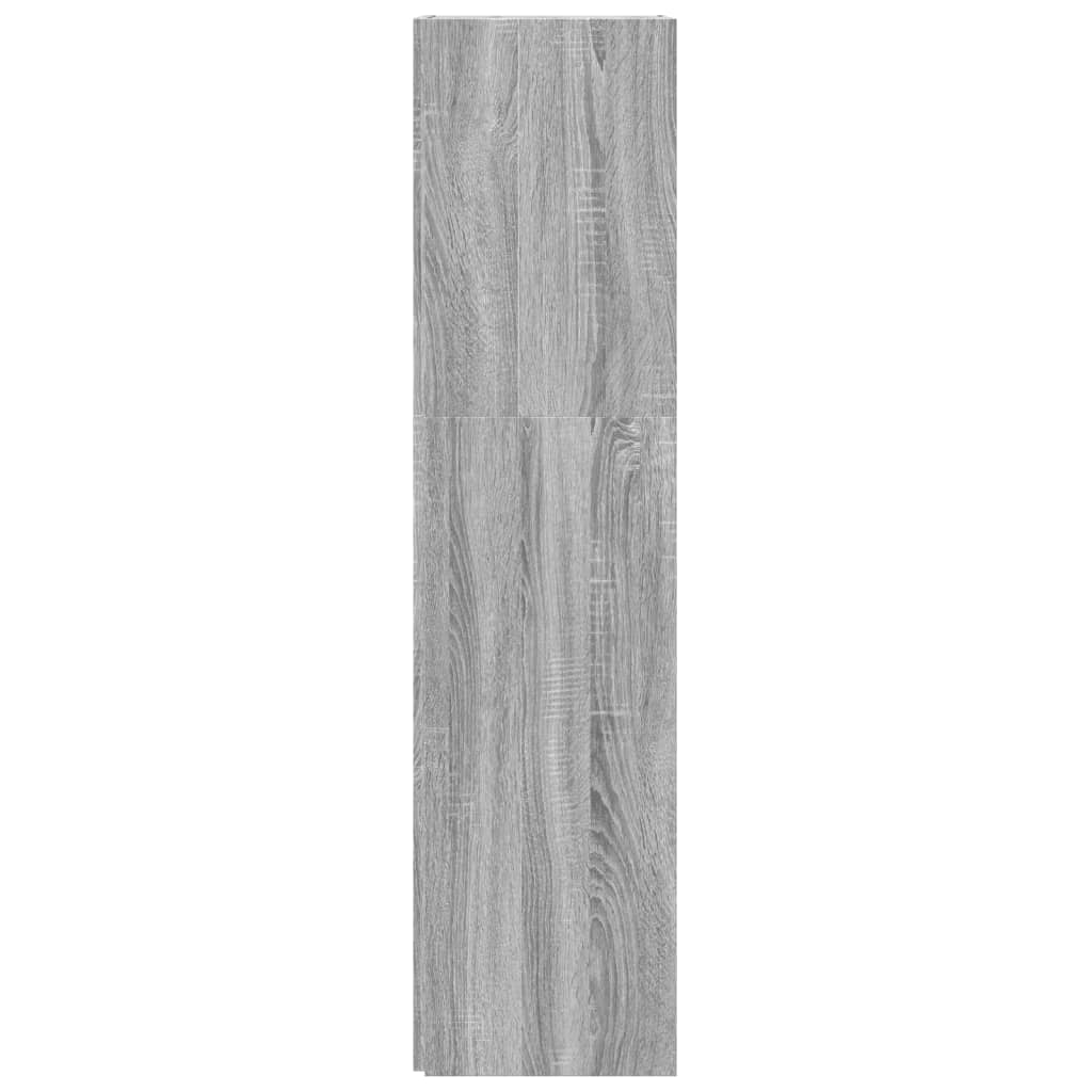 Corner Cabinet Grey Sonoma 33x33x132 cm Engineered Wood