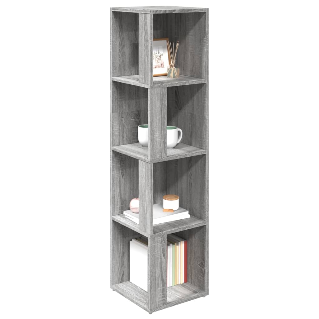 Corner Cabinet Grey Sonoma 33x33x132 cm Engineered Wood