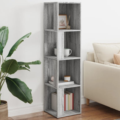 Corner Cabinet Grey Sonoma 33x33x132 cm Engineered Wood