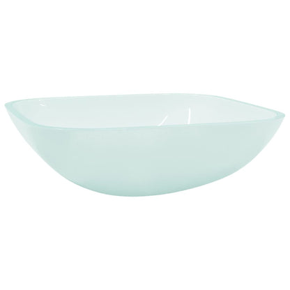 Basin Glass 42x42x14 cm Frosted