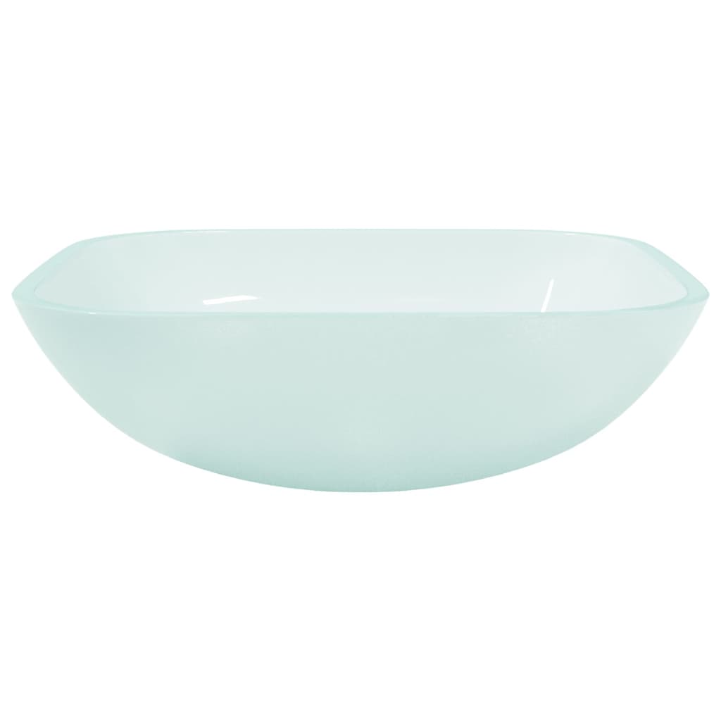 Basin Glass 42x42x14 cm Frosted