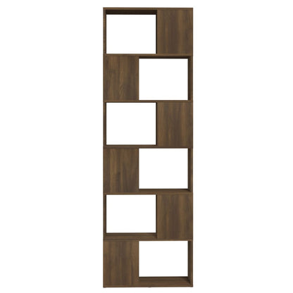 Book Cabinet/Room Divider Brown Oak 60x24x186 cm