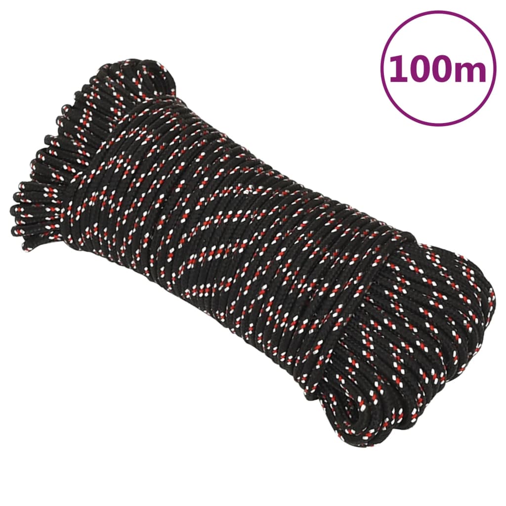 Boat Rope Black 3 mm 100 m Polypropylene