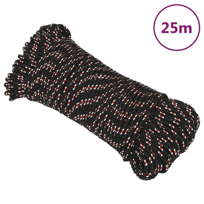 Boat Rope Black 5 mm 25 m Polypropylene