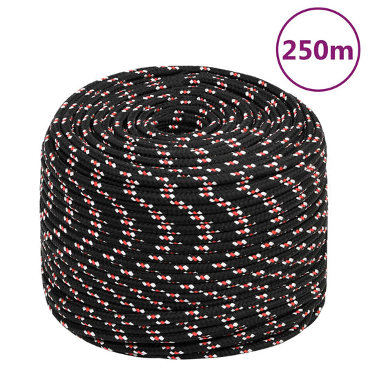 Boat Rope Black 6 mm 250 m Polypropylene