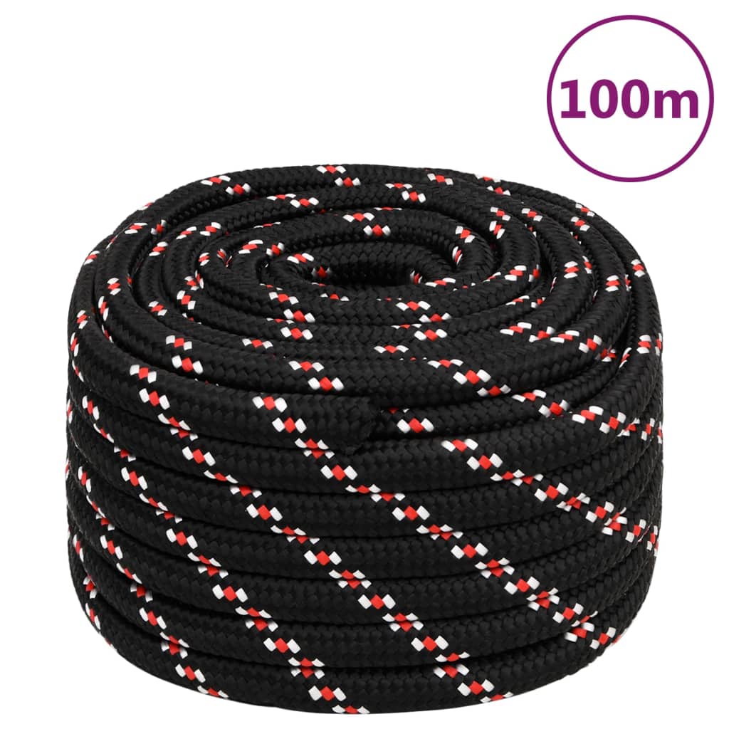 Boat Rope Black 20 mm 100 m Polypropylene