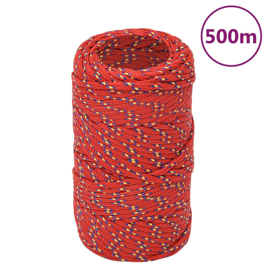 Boat Rope Red 2 mm 500 m Polypropylene