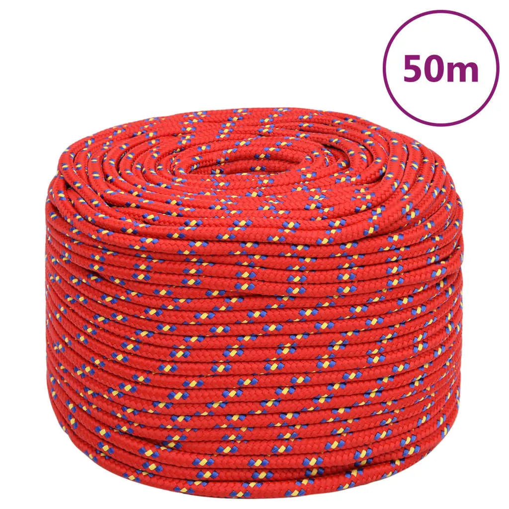 Boat Rope Red 8 mm 50 m Polypropylene