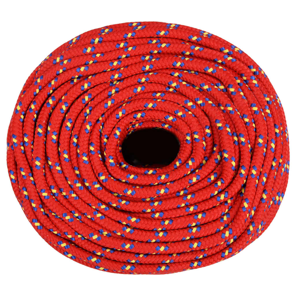 Boat Rope Red 10 mm 25 m Polypropylene