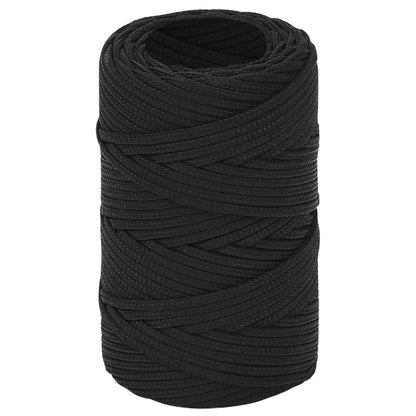 Boat Rope Full Black 2 mm 250 m Polypropylene