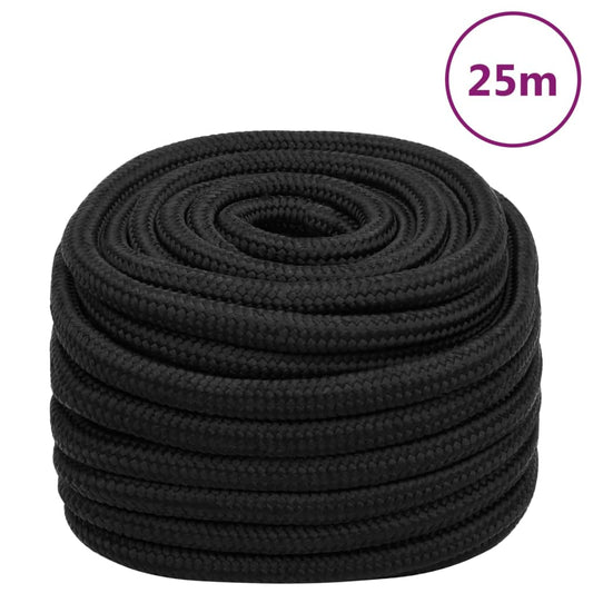 Boat Rope Full Black 20 mm 25 m Polypropylene