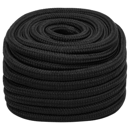 Boat Rope Full Black 20 mm 50 m Polypropylene