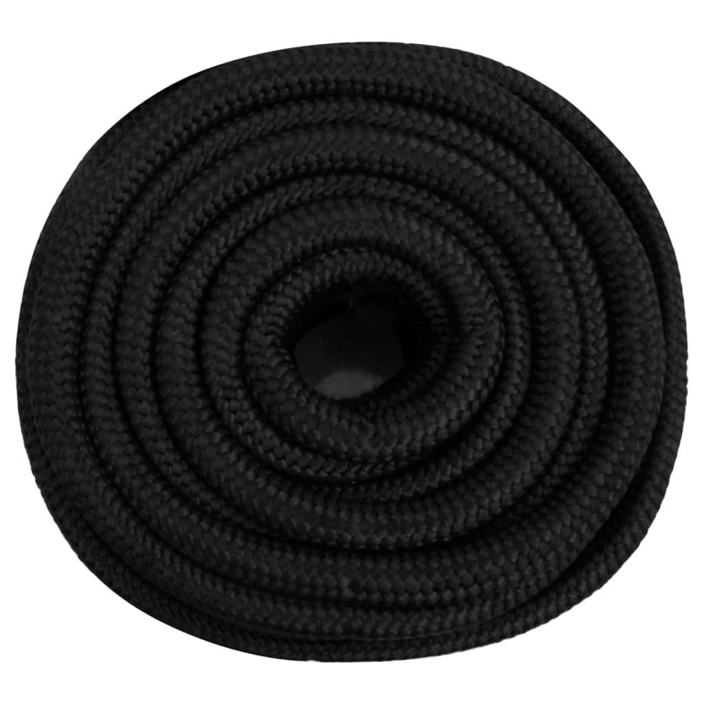 Boat Rope Full Black 20 mm 50 m Polypropylene