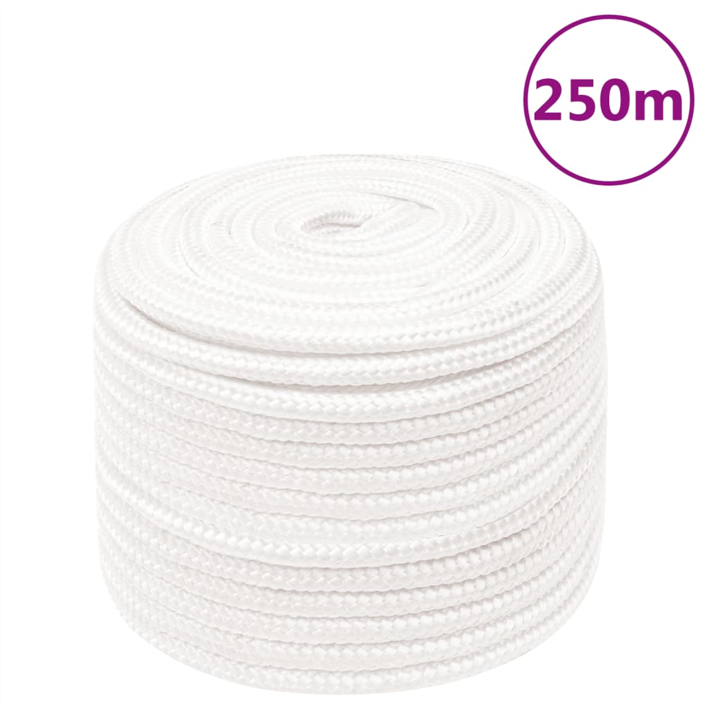 Boat Rope Full White 14 mm 250 m Polypropylene