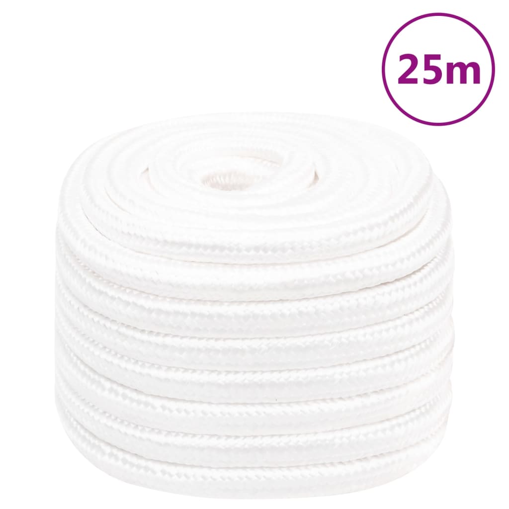 Boat Rope Full White 20 mm 25 m Polypropylene