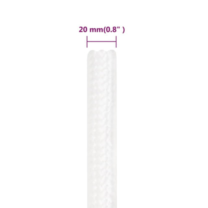 Boat Rope Full White 20 mm 25 m Polypropylene