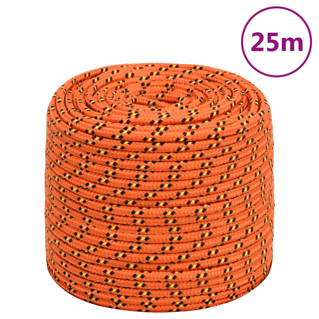 Boat Rope Orange 6 mm 25 m Polypropylene